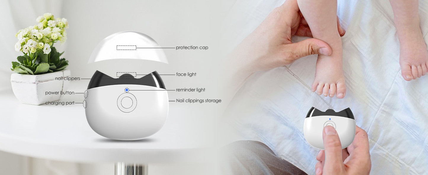 Rechargeable Electric Nail Clipper – Safe, Easy & Tension-Free Nail Cutting