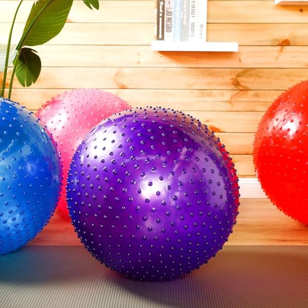 Sensory Therapy Ball for Fitness, Exercise, Fun & Play - Textured, Colorful & Bouncy!