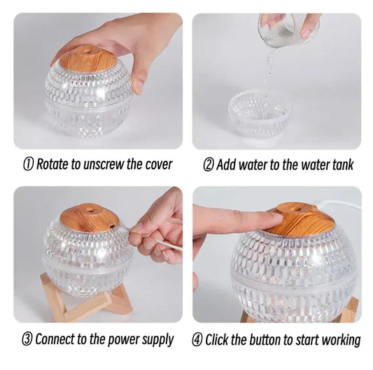 Crystal Ball Air Humidifier Lamp