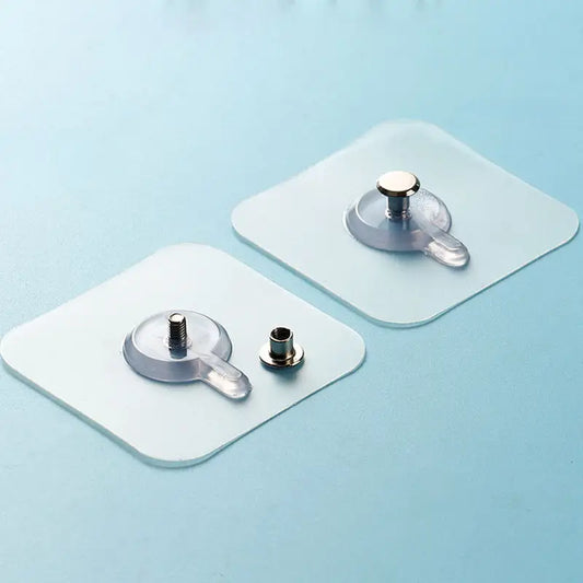 Magic Hooks for Home, Décor, Office, Washroom - Strong & Transparent (Nail)