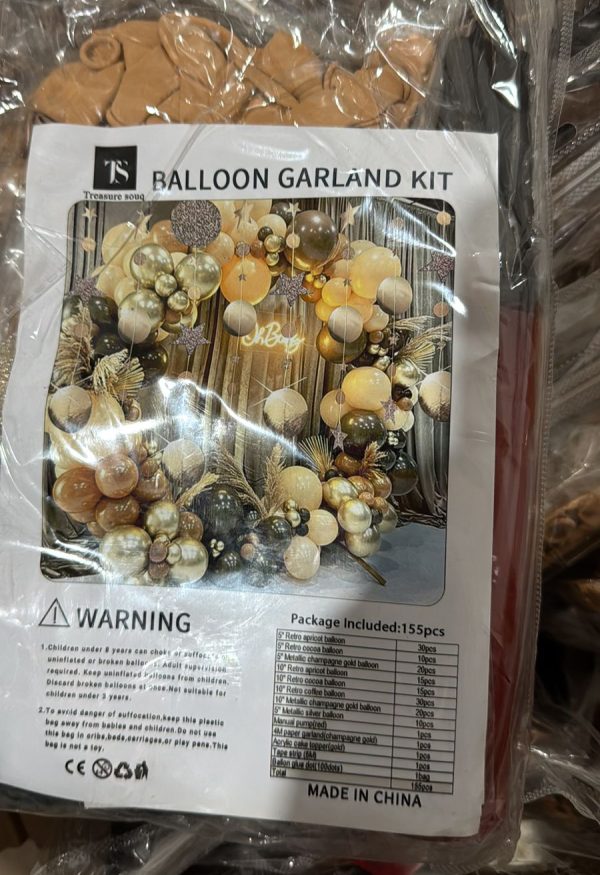 Balloon Garland Kit for Birthdays, Baby Showers, Weddings & More! (155 Balloons; Various Sizes - Coffee Brown Theme)