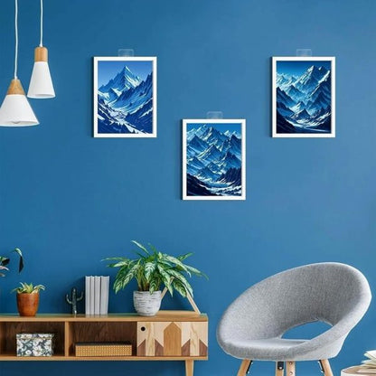 Strong Magic Hooks for Home Décor, Kitchen, Washroom, Office; Transparent & Self-Adhesive (Mix Pack)