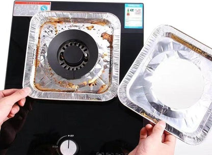 Reusable Aluminum Stove Top Covers, Burner Protectors for Easy Cleaning (Pack of 10) – High-Temperature Resistant
