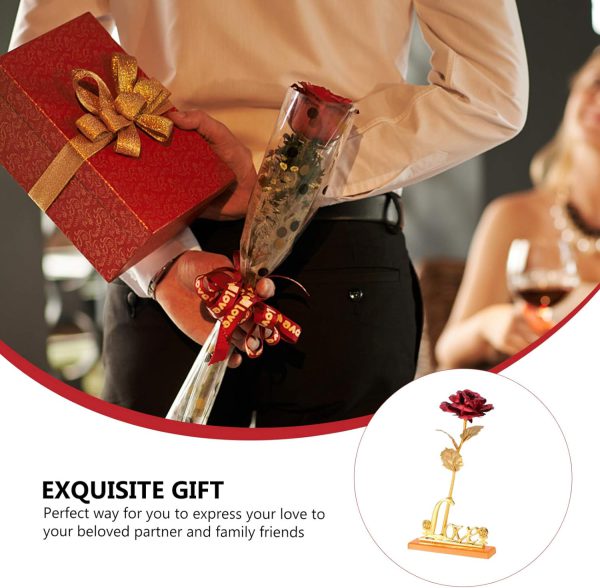 Elegant 24k Gold-Plated Rose with Love Holder Box – Perfect Gift to Show Your Love!!