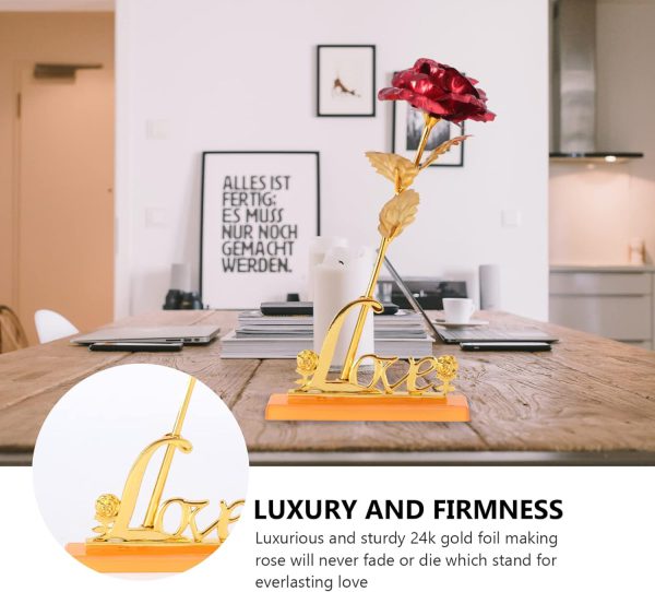 Elegant 24k Gold-Plated Rose with Love Holder Box – Perfect Gift to Show Your Love!!