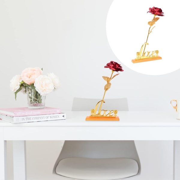 Elegant 24k Gold-Plated Rose with Love Holder Box – Perfect Gift to Show Your Love!!
