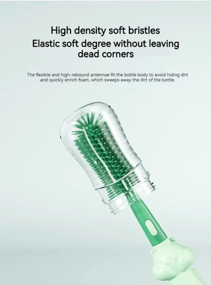 Baby Bottle Cleaning Brush Set (3-in-1) – Safe, Gentle & Travel-Friendly! 🍼✨