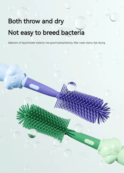 Baby Bottle Cleaning Brush Set (3-in-1) – Safe, Gentle & Travel-Friendly! 🍼✨