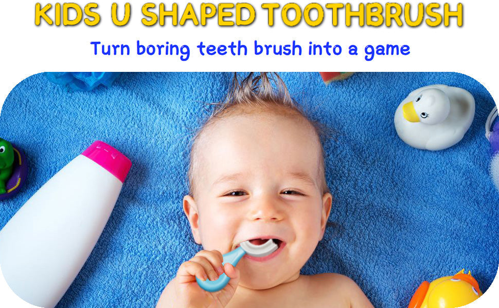 Baby Toothbrush – U Shaped, 360° Oral Cleaning for Kids (2-12 Years, Original Chieea Brand)