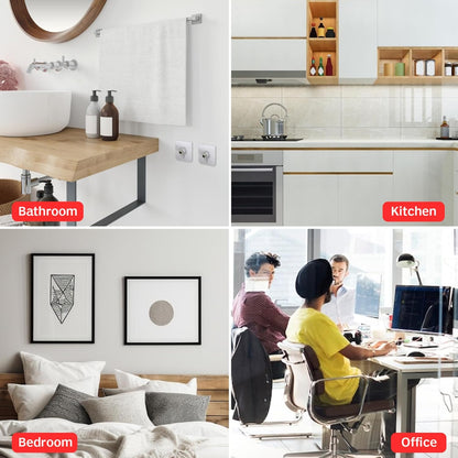 Magic Hooks for Home, Décor, Office, Washroom - Strong & Transparent (Nail)