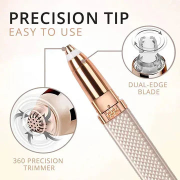 2-in-1 Facial Epilator/ Hair Remover – Precision & Painless Use Anytime, Anywhere