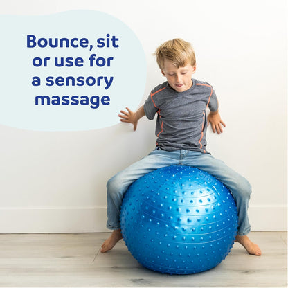 Sensory Therapy Ball for Fitness, Exercise, Fun & Play - Textured, Colorful & Bouncy!