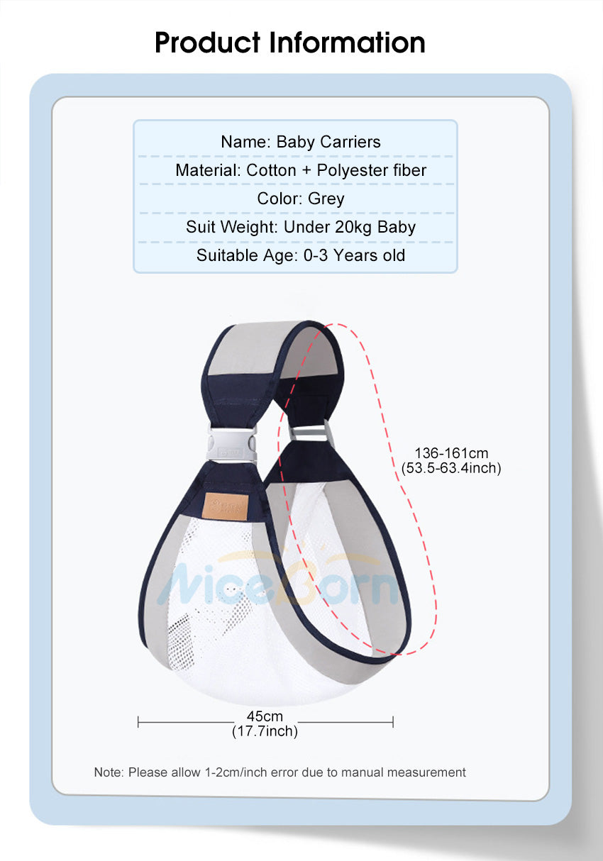 Beautiful Baby Carrier – Soft, Breathable & Comfortable for Newborns & Toddlers (0-3 Years)