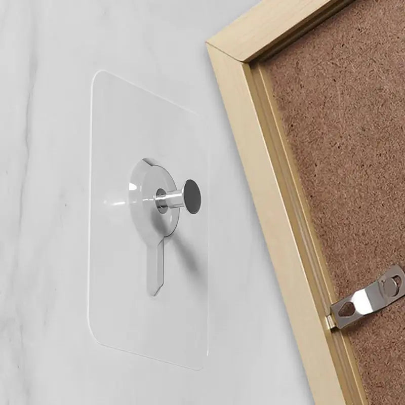 Magic Hooks for Home, Décor, Office, Washroom - Strong & Transparent (Nail)