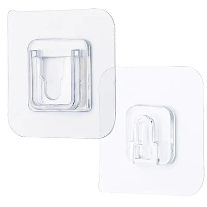 Strong Magic Hooks for Home, Décor, Kitchen, Washroom, Office, etc., Self-Adhesive (Pair Hooks - Pack of 10 Pairs, 20 Hooks)