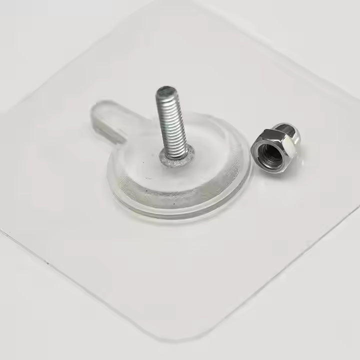 Magic Hooks for Home, Décor, Office, Washroom - Strong & Transparent (Screw)