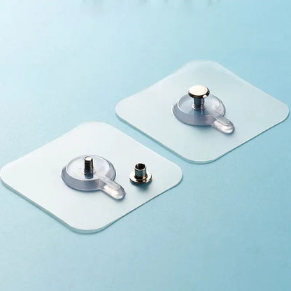 Magic Hooks for Home, Décor, Office, Washroom - Strong & Transparent (Nail)