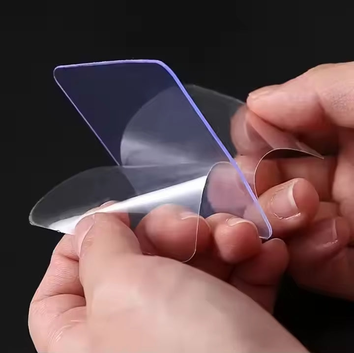 Strong Magic Hooks for Home Décor, Kitchen, Washroom, Office; Transparent & Self-Adhesive (Mix Pack)