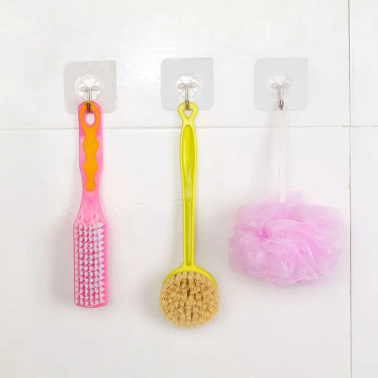 360° Rotating Strong Magic Hooks for Home Décor, Kitchen, Washroom, Office, Self-Adhesive (Multi-Function Hooks- Pack of 10)