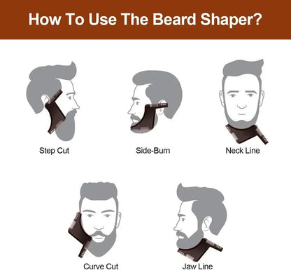 Beard Shaping Template, Men's Beard Styling Comb