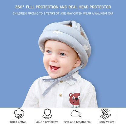 Baby Safety Helmet – Adjustable, Soft, Lightweight & Shock-Absorbing - for Crawling & Walking Babies & Toddlers