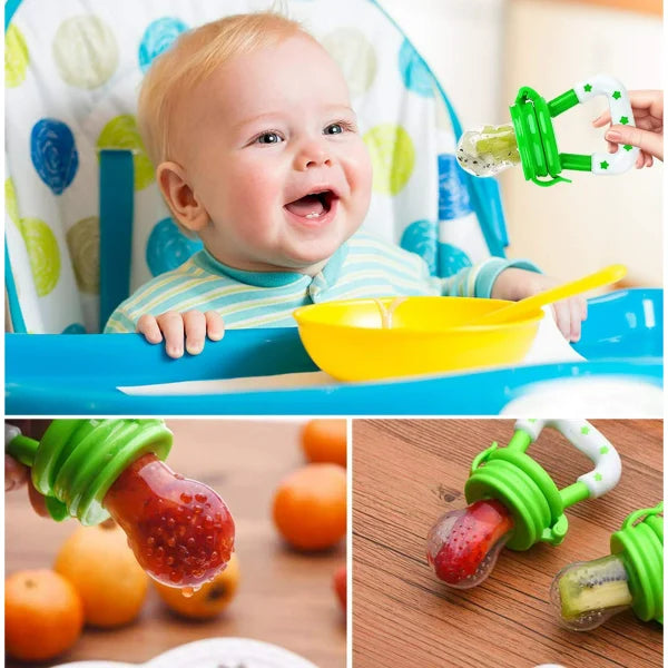 🍓🍼 Baby Fruit Feeder & Teether  - Fresh Solid Food Pacifier