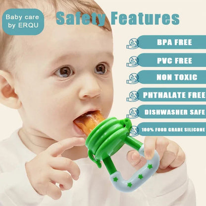🍓🍼 Baby Fruit Feeder & Teether  - Fresh Solid Food Pacifier