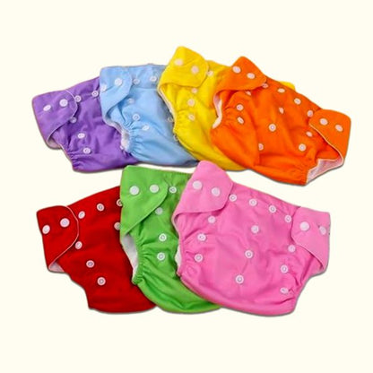 Washable & Adjustable Baby Cloth Diaper – Reusable, Flexible & Eco-Friendly (0-2 Years | 3-15 kg)