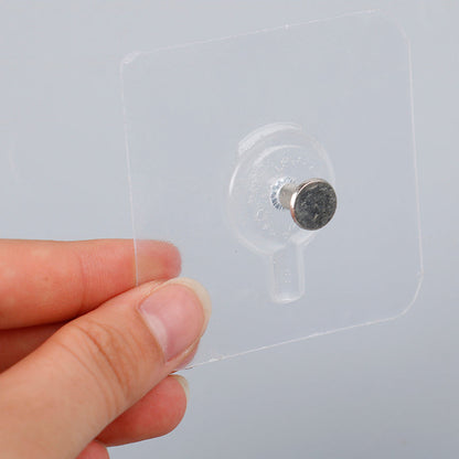 Strong Magic Hooks for Home Décor, Kitchen, Washroom, Office; Transparent & Self-Adhesive (Mix Pack)