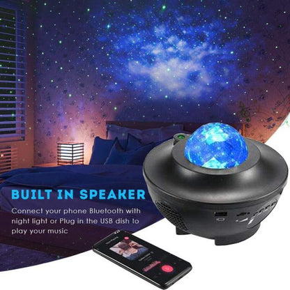 Galaxy Projector – Romantic Starry Sky Night Projection Lamp with Remote Control – Perfect Gift for Kids - Bluetooth & USB Music Player