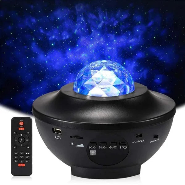 Galaxy Projector – Romantic Starry Sky Night Projection Lamp with Remote Control – Perfect Gift for Kids - Bluetooth & USB Music Player