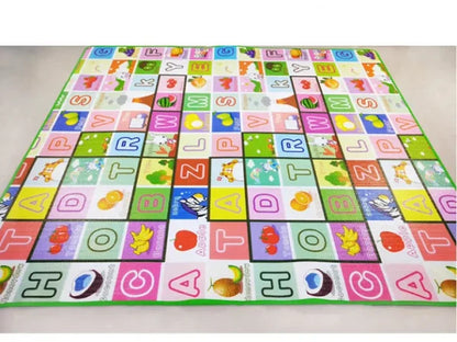 Colorful Play Mat for Crawling Infants, Babies, and Kids - Reversible/ Double-Sided,&nbsp;Waterproof