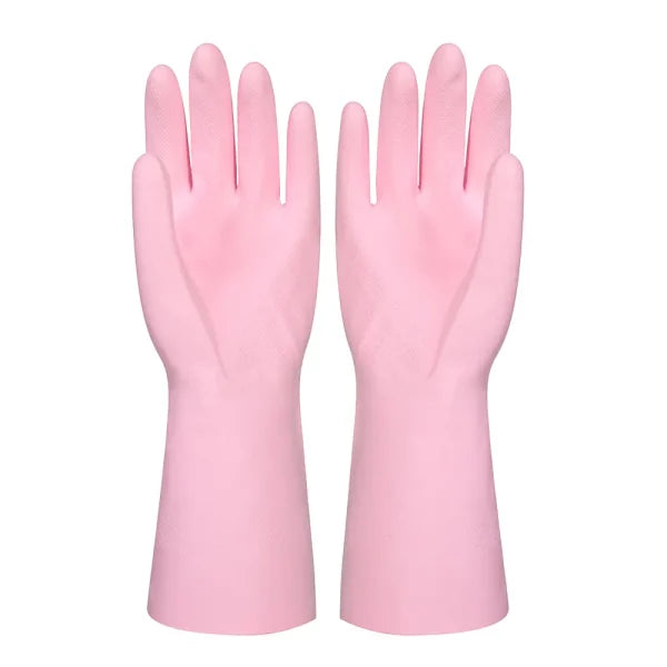 Non-Slip Rubber Gloves for Kitchen, Laundry, and Household Cleaning