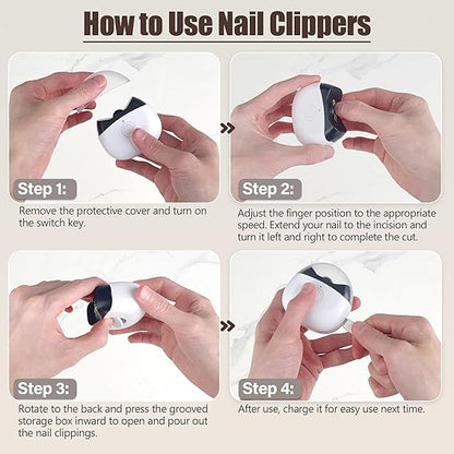 Rechargeable Electric Nail Clipper – Safe, Easy & Tension-Free Nail Cutting