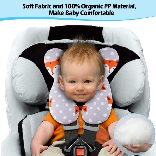 Baby Head & Neck Support Pillow - Protective Travel Pillow for Newborns and Kids