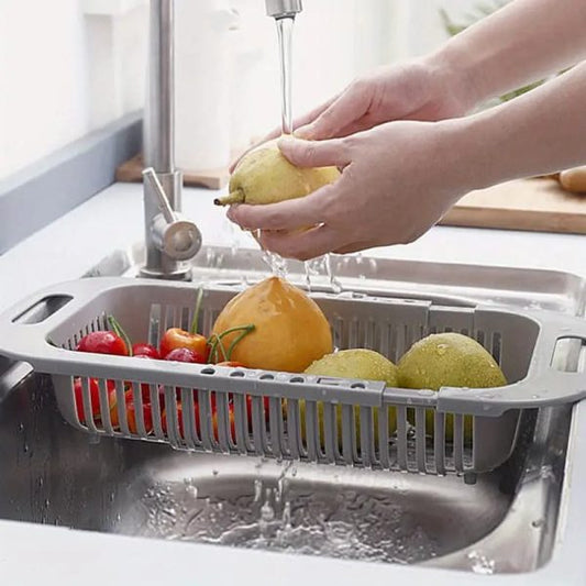 Multi-Function Kitchen Dish Drainer and Drying Rack – Sink Basket for Washing Vegetables, Fruits, Bowls, Utensils, etc.