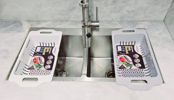 Multi-Function Kitchen Dish Drainer and Drying Rack – Sink Basket for Washing Vegetables, Fruits, Bowls, Utensils, etc.