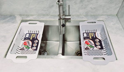 Multi-Function Kitchen Dish Drainer and Drying Rack – Sink Basket for Washing Vegetables, Fruits, Bowls, Utensils, etc.