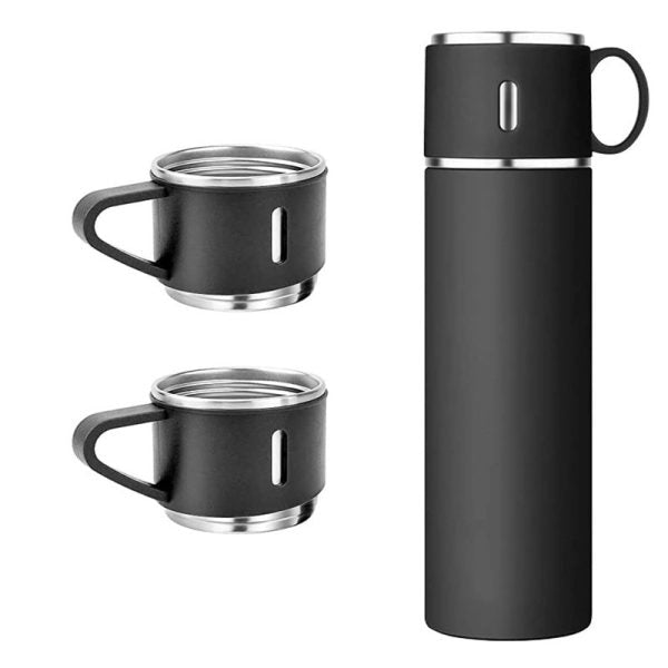 Vacuum Flask Bottle & Cup Stainless Steel Vacuum Flask Set (random Color)