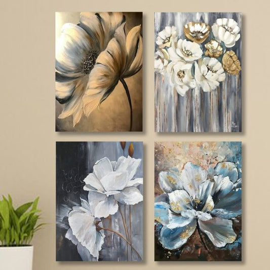 (Set of 4) Wooden Canvas Frames for Home Decoration